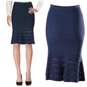 SANDRO blue stretchy skirt
